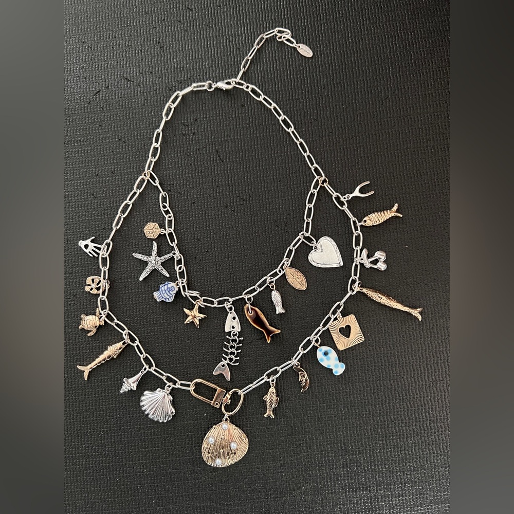 FREE PEOPLE Maxamillion Charm Necklace - Beachside - Picture 6 of 6